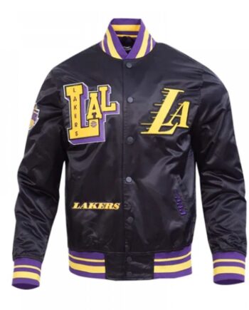 LA Lakers Best of Classic Rib Satin Jacket