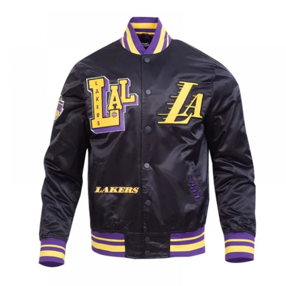LA Lakers Best of Classic Rib Satin Jacket