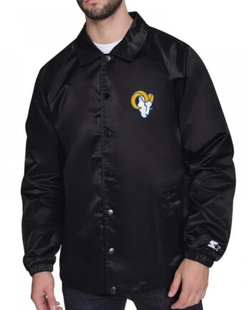 LA Rams Retro Logo Coaches Jacket