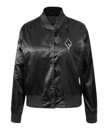 Las Vegas Aces Jewels Black Satin Jacket