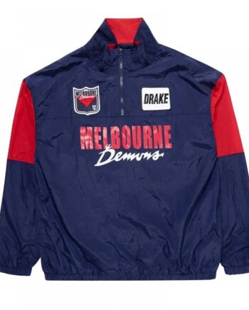 Melbourne Demons Navy Throwback Windbreaker Jacket