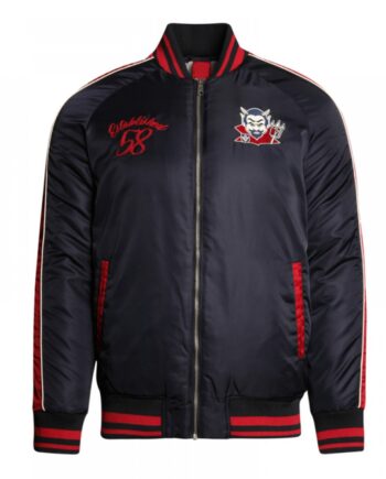 Melbourne Demons Vintage Navy Bomber Full-Zip Jacket