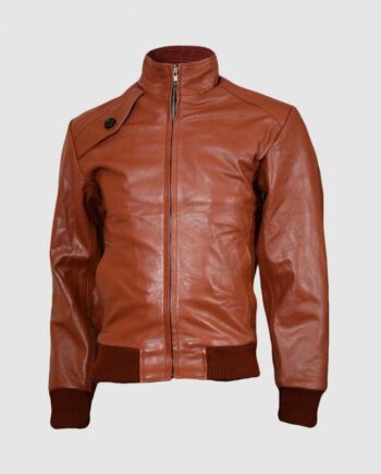 Men’s Tan Brown Leather Jacket for Fashion