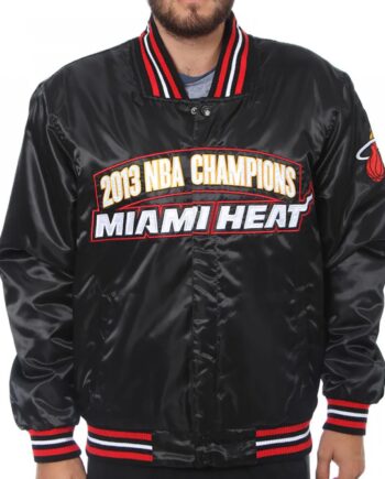 Miami Heat Back-to-Back Finals Champions Satin Jacket