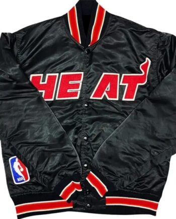Miami Heat Satin Black Jacket