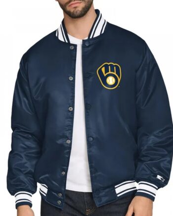Milwaukee Brewers Home Plate Printed Graphic Jacket