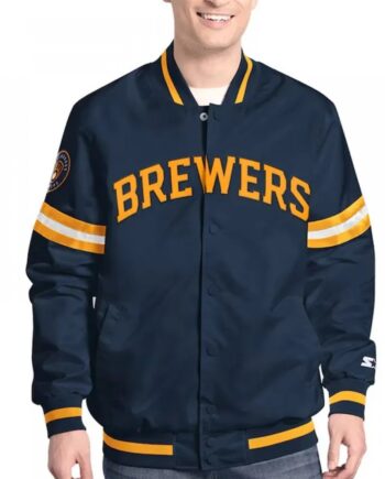 Milwaukee Brewers Scout Starter Full-Snap Jacket