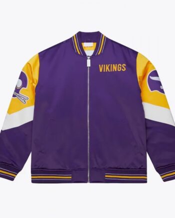 Minnesota Vikings Throw It Back Heavyweight Satin Jacket