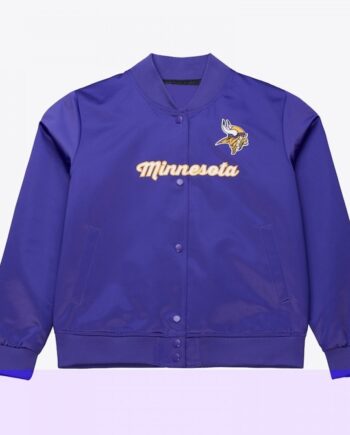 Minnesota Vikings Vintage Purple Satin Jacket