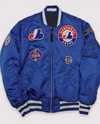 Montreal Expos MA-1 Blue Bomber Jacket