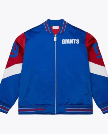 NY Giants Throw It Back Heavyweight Satin Jacket