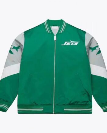 NY Jets Throw It Back Heavyweight Satin Jacket