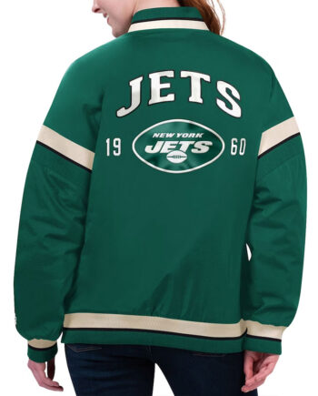NY Jets Tournament Green Varsity Jacket