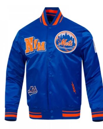 NY Mets Best of Classic Rib Satin Jacket