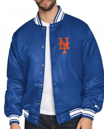 NY Mets Home Plate Printed Graphic Jacket
