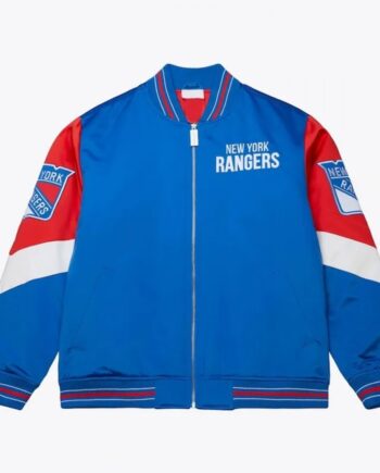 NY Rangers Throw It Back Heavyweight Satin Jacket