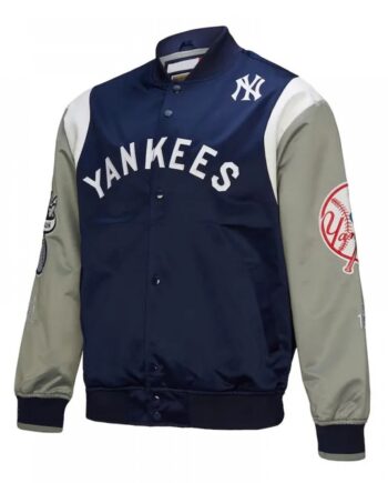 NY Yankees Cooperstown Team Origins Satin Jacket