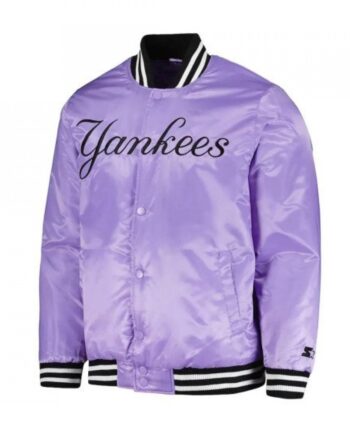 NY Yankees Cross Bronx Purple Jacket