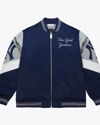 NY Yankees Throw It Back Heavyweight Satin Jacket