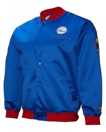 Philadelphia 76ers OG 3.0 Lightweight Royal Satin Jacket