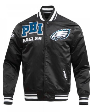 Philadelphia Eagles Mashup Classic Rib Satin Jacket