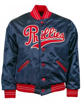 Philadelphia Phillies Blue Satin Jacket
