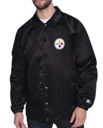 Pittsburgh Steelers Retro Logo Coaches Jacket