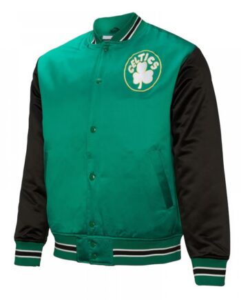 Primetime Boston Celtics Green and Black Jacket