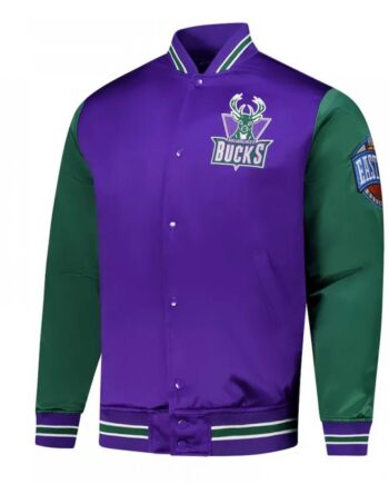 Primetime Milwaukee Bucks Purple and Green Jacket