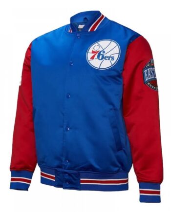 Primetime Philadelphia 76ers Royal and Red Jacket