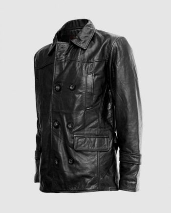Reefer Black Leather Jacket