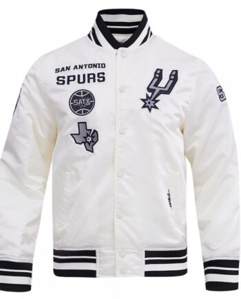 San Antonio Spurs Retro Classic Varsity Satin Jacket