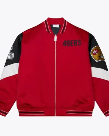 San Francisco 49ers Throw It Back Heavyweight Satin Jacket