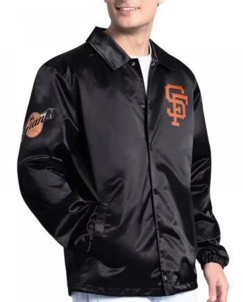 San Francisco Giants Point Man Coaches Black Jacket
