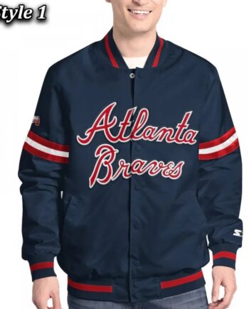 Scout Atlanta Braves Varsity Satin Jacket