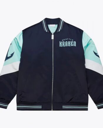 Seattle Kraken Throw It Back Heavyweight Satin Jacket