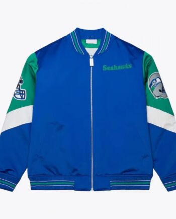Seattle Seahawks Throw It Back Heavyweight Satin Jacket
