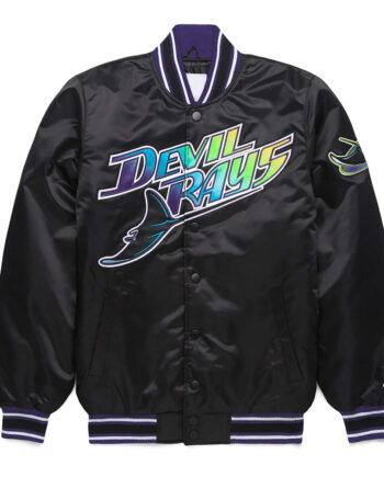 Tampa Bay Rays Classic Black Satin Jacket