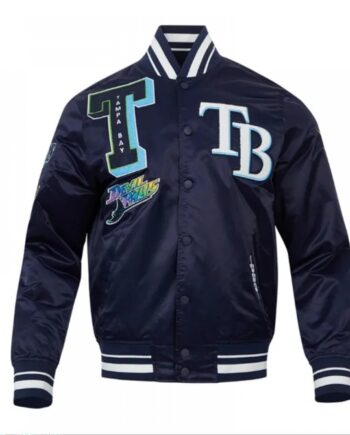 Tampa Bay Rays Mashup Classic Rib Satin Jacket