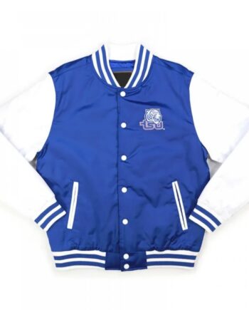 Tennessee State Royal and White Baseball Jacket