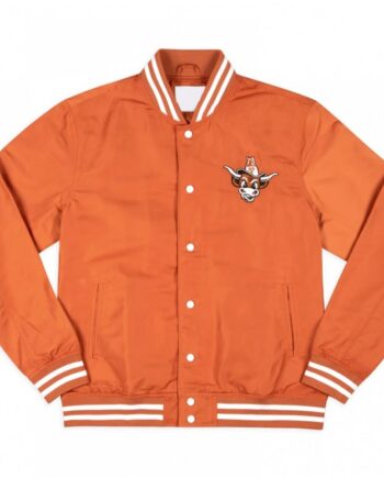 Texas Longhorns Arched Burnt Orange Bomber Jacket