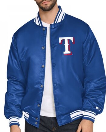 Texas Rangers Home Plate Graphic Satin Jacket – Best Value