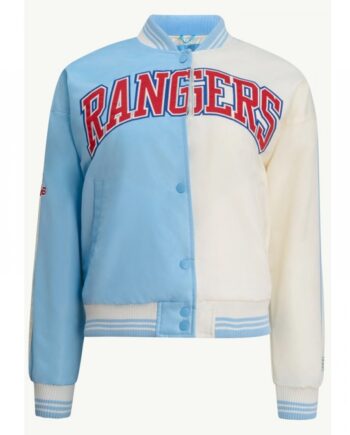 Texas Rangers Zone Blitz Varsity Satin Jacket