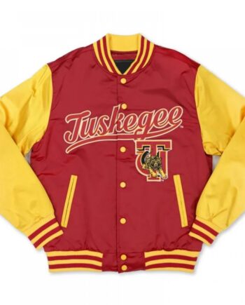 Tuskegee University Crimson and Gold Baseball Jacket