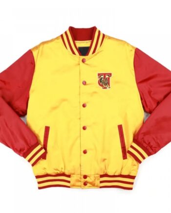Tuskegee University Gold and Red Baseball Jacket