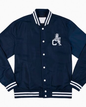 UConn Huskies Arched Navy Bomber Jacket