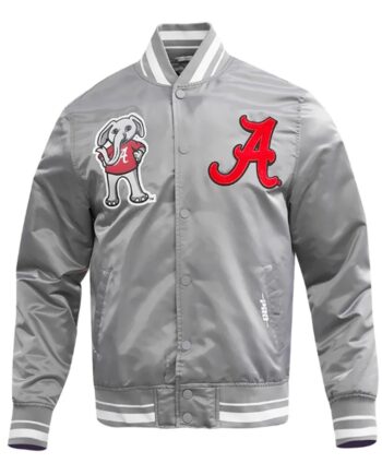 University of Alabama Classic Rib Satin Jacket