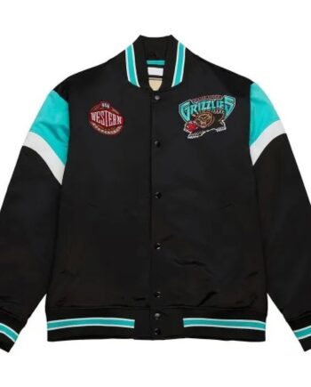 Vancouver Grizzlies Western Black Varsity Jacket