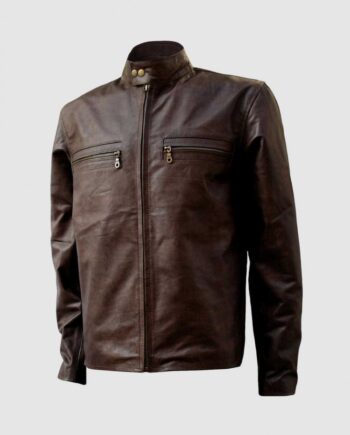 Vintage Brown Leather Jacket
