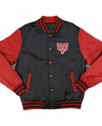 Virginia Union Black and Red Baseball Jacket